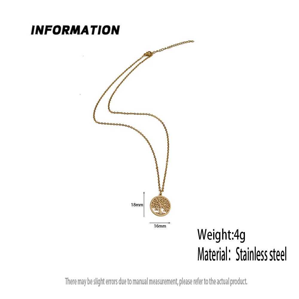 Tree of Life Pendant Stainless Steel Necklace for Women Men Silver Color Chain Necklaces Jewelry Collar Arbol De La Vida y250709