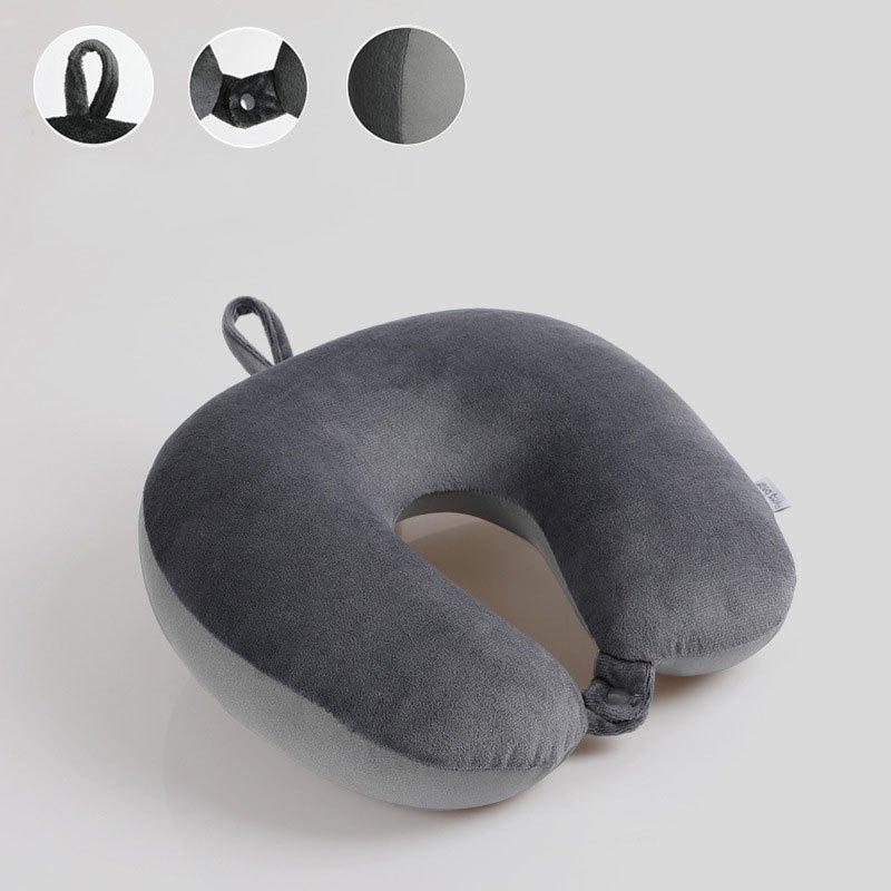 Travelling cervical pillow U-shaped pillow travel office nap cervical pillow velvet pillow memory cotton pillow core