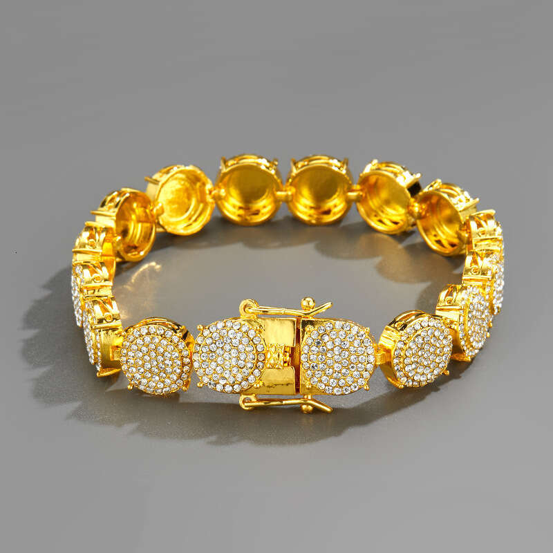 Trendy Accessories Hip-Hop Full Dia Versatile 13mm Men's New High-End Cuban Chain Necklace