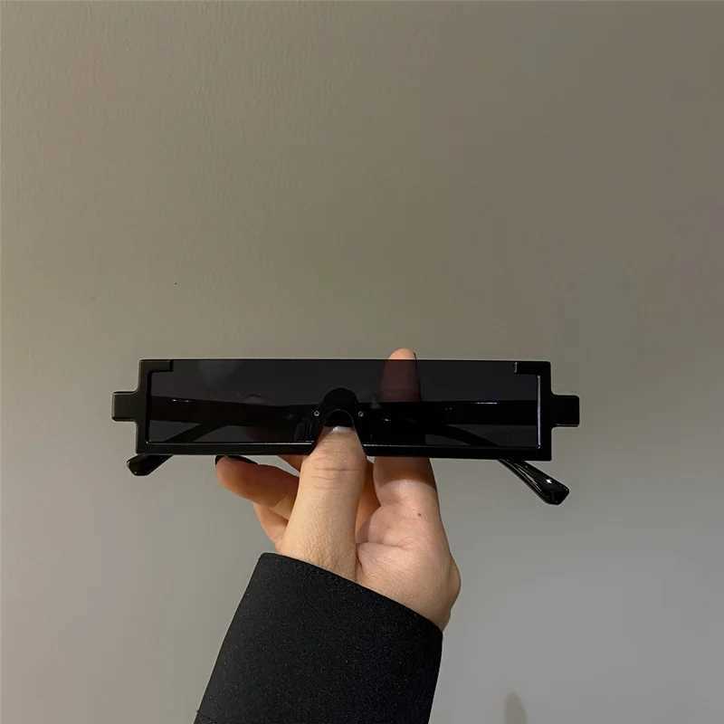 New Joi Body Rectang Sunglasses Wen Metal Fe Fashion Sunglasses Mens Hip-hop Personality Eyewear UV400 Sunglasses W250709