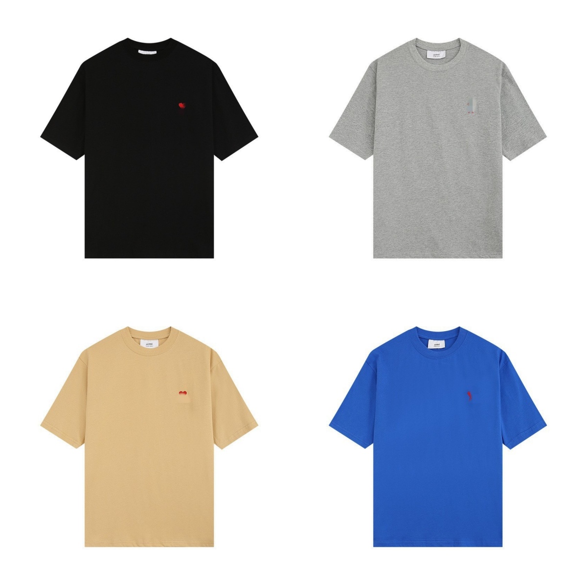 Designer Embroidered Pattern Men's T-shirt Trendy Fashion Casual Loose Couple Style