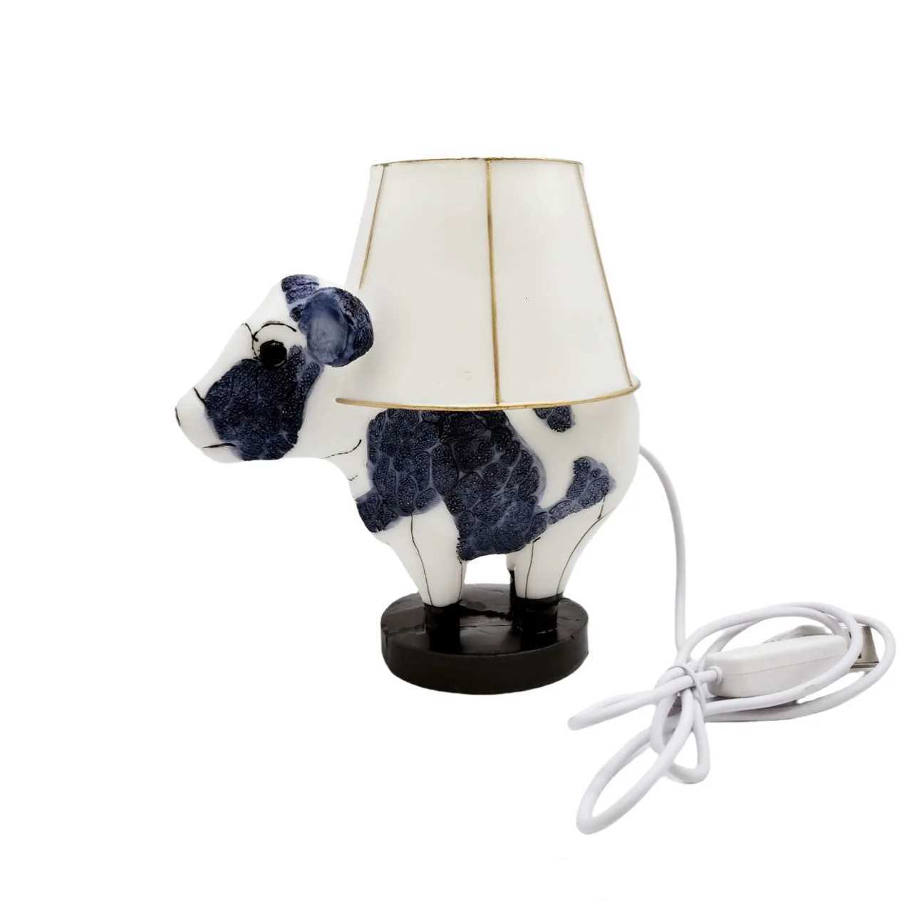 Animal Table Lamp SeriesStained Glass CatDragonWolfHorseOwlDolphinTurtleElephantMermaid Table Lamp Night Light Z250710