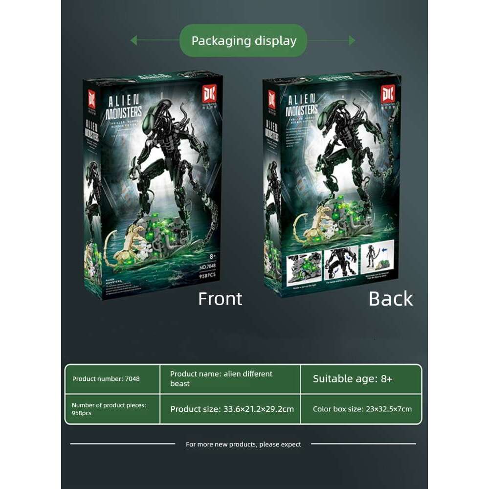 Beast Building Block Alien Assembly Robot Boy Toy Children's Gift Figurine Elementary School Student Decoration Ideal for elementary students who