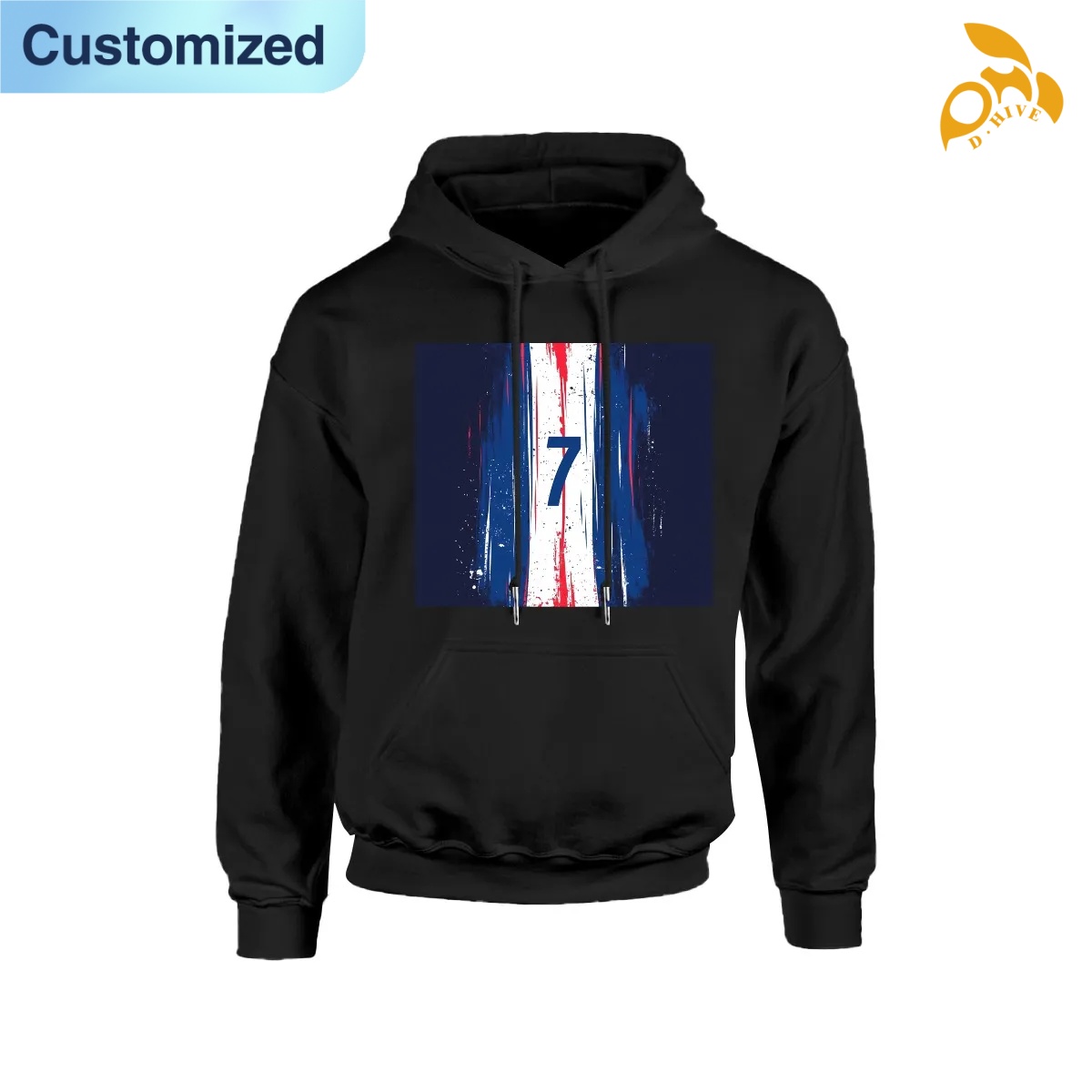 free shipping of customized super fashionable Ladies' polyester cotton hooded pocket sweatshirt is suitable for 260GSM with exquisite patterns fr