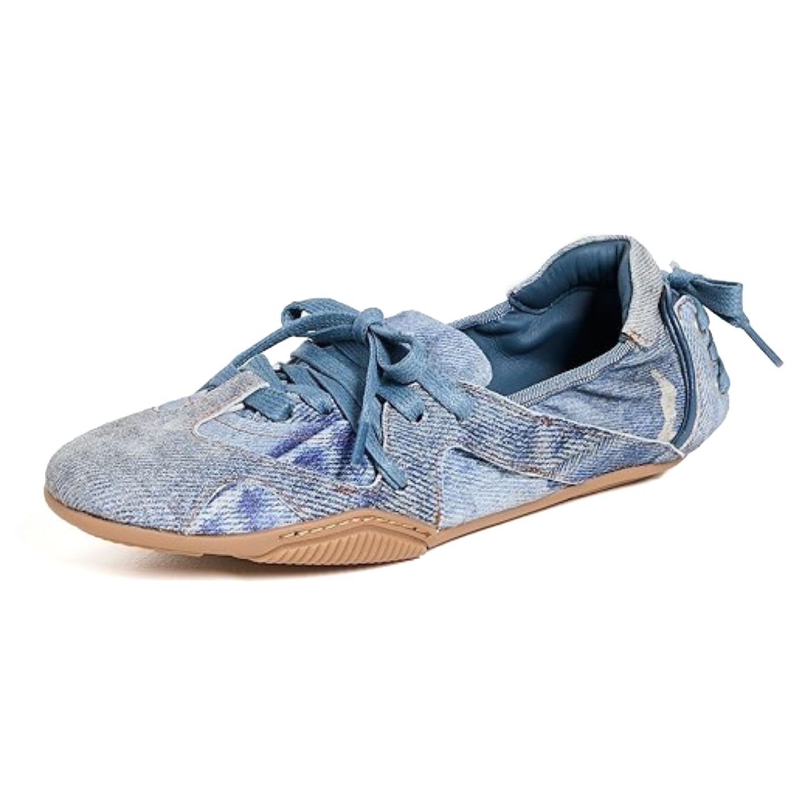 ARQA Ballet flats sport for Women Lace up Round Toe Canvas Shoes Ballet sneakers Comfortable Tennis Shoes Dress Ballerinas