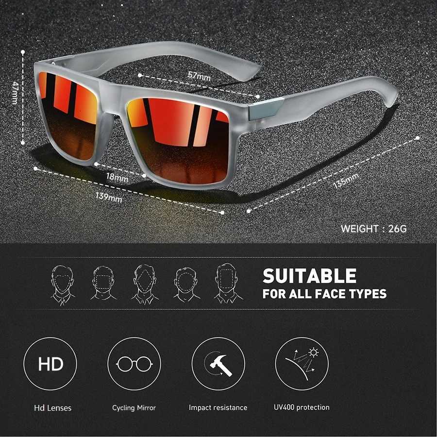 4 PCS Fashion Vintage Square Sunes Men Fishing Driving Man Luxury Brand Designer Sun es Anti-Glare Retro Eyewear UV400 W250709
