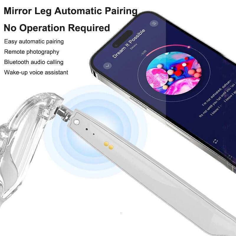 Designer well-known brand translation headset with microphone voice assistant call camera control smart bluetooth sunglasses