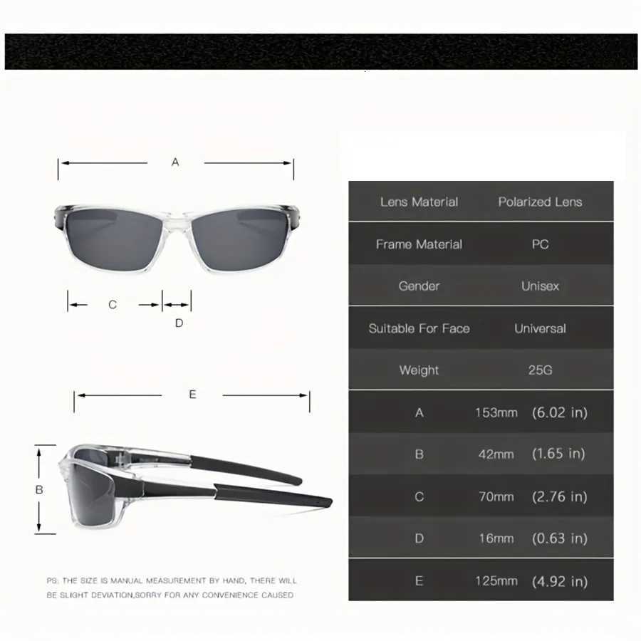2pairs Sports Polarized Sunglasses for Men Lightweight Night Vision Ma S Cycling Driving Fishing Fashion Mirror Sun W250709