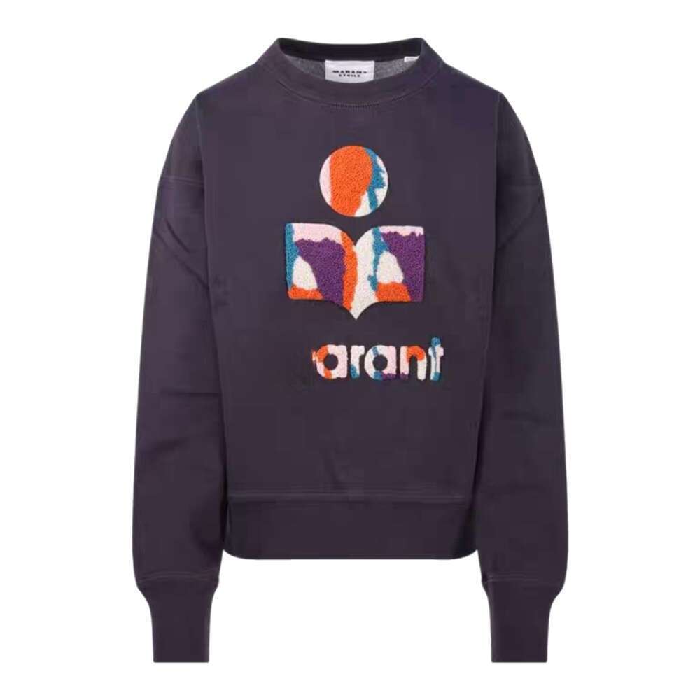 Marats Early Spring Marat Women New Product Designer Cotton Isabel Hooded Sweatshirt Tn High Quty Letter Pattern Print Neck Loose Pullover Ho L2510197EHL