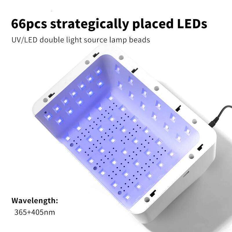 New Arrival 2-in-1 UV LED Lamp Arm Rest Gel Polish 72W Nail Light Dryer with 4 Timers for Salon or Home Use X250710