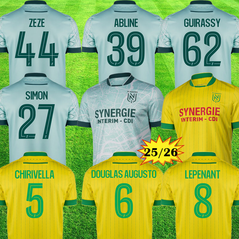 25 26 Maillots Nantes FC Special soccer jerseys nantais maillot de foot ABLINE kits 2025 2026 M. MOHAMED jersey SIMON CHIRIVELLA COCO football shirts equipment