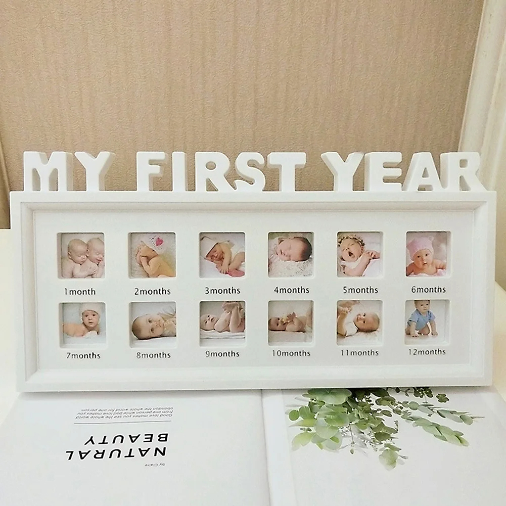 My First Year Baby Photo Frame Home Decoration Creative Diy Memory Newborn 12 Month Growing Picture Holder Souvenirs Supplies H260306