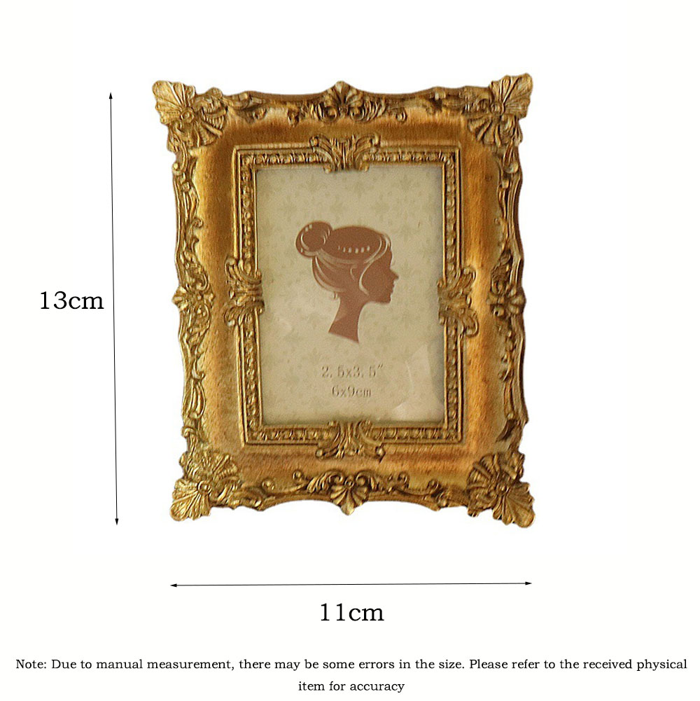 Retro European Style Picture Decorative Wedding Square Resin Photo Fine ID Frames Home Decor Baby Frame H260306