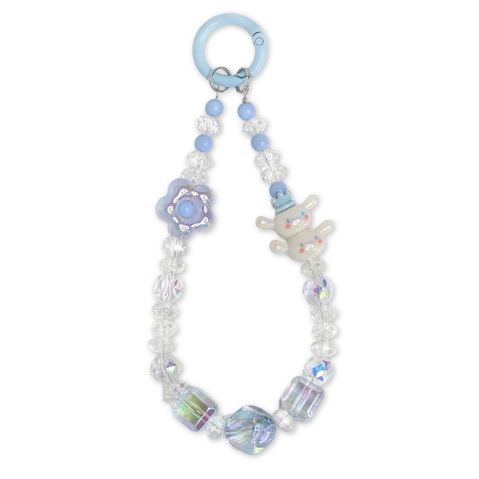 Cartoon Character Transparent Bead Phone Chain fashionable mobile phone chain