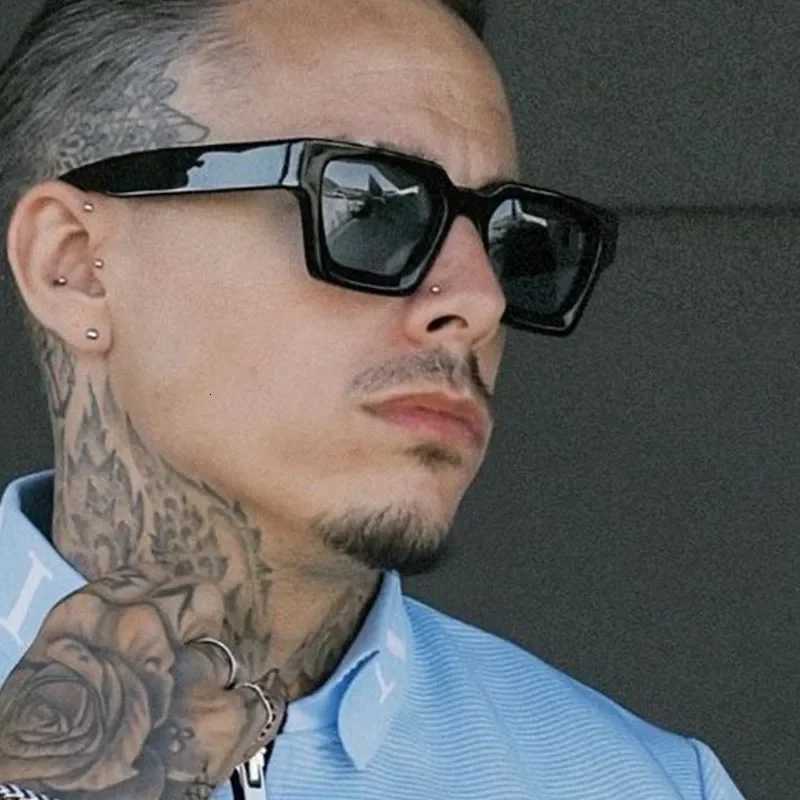 Square Vintage Sunglasses Men Women Fashion Punk Retro Brand Designer Sunglasses Driving Sunglasses UV400 Goggles S W250709