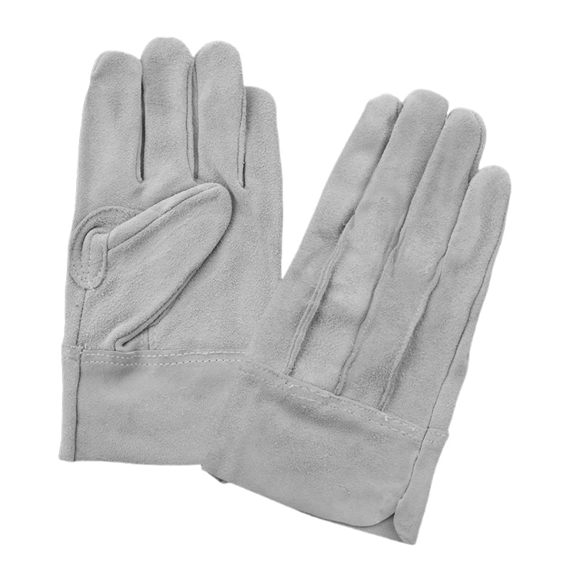 Protective gloves cowhide electric welding stab-proof, scald-proof, wear-resistant and high-temperature resistant insulating gloves