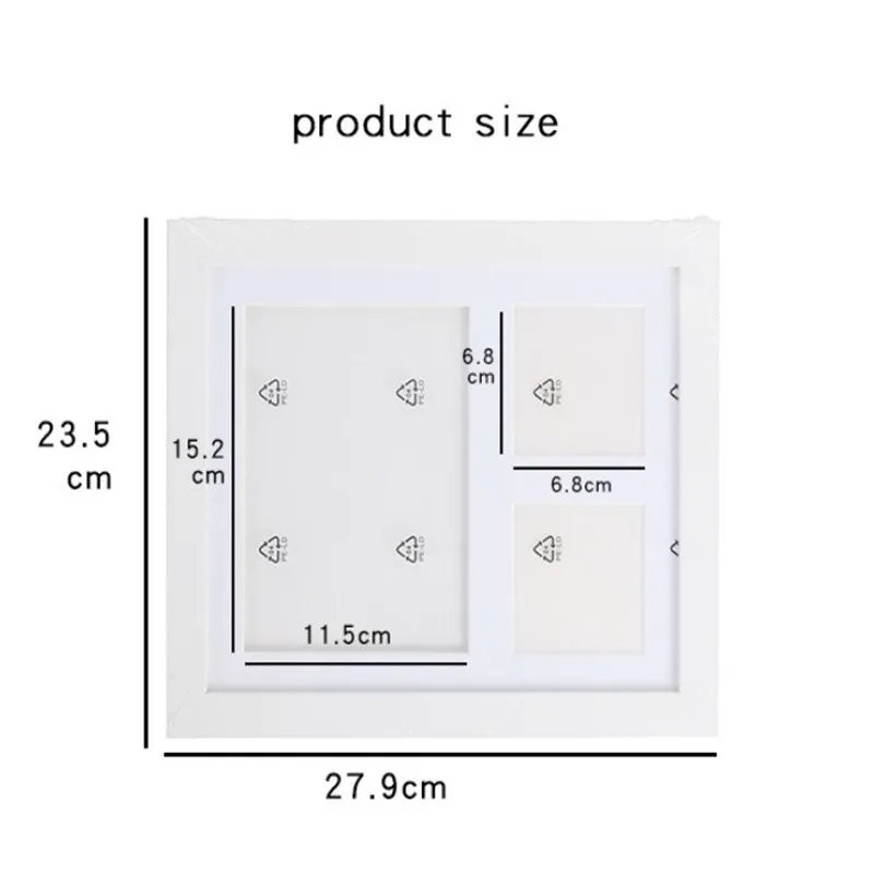 Milestone Decor Gift Newborn Hand Foot Print DIY Photo Frame With Mold Clay Imprint Kit Baby Souvenirs H260306