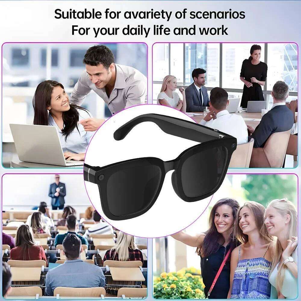 AI Smart Camera Polarized Sunglasses Hd1080p Shooting Video Recorder WIFI Bluetooth Call Glasses For Man Women Goggles