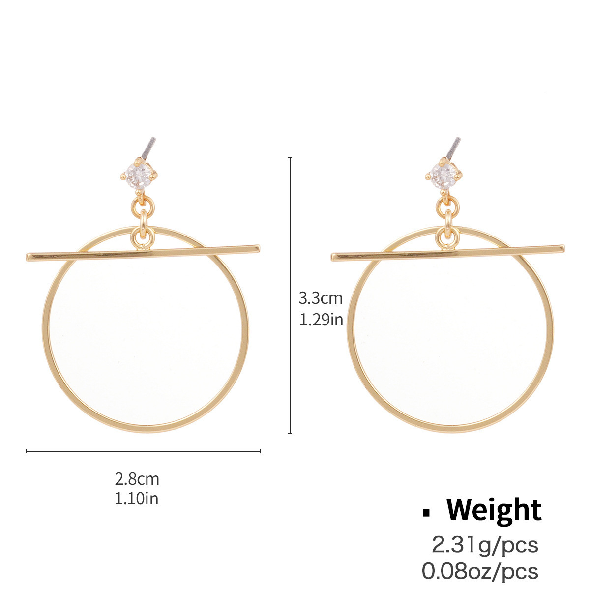 Fashion Classic Elegant Earrings Line Face Mask Geometric Copper Inlaid Zircon Hoop 250710