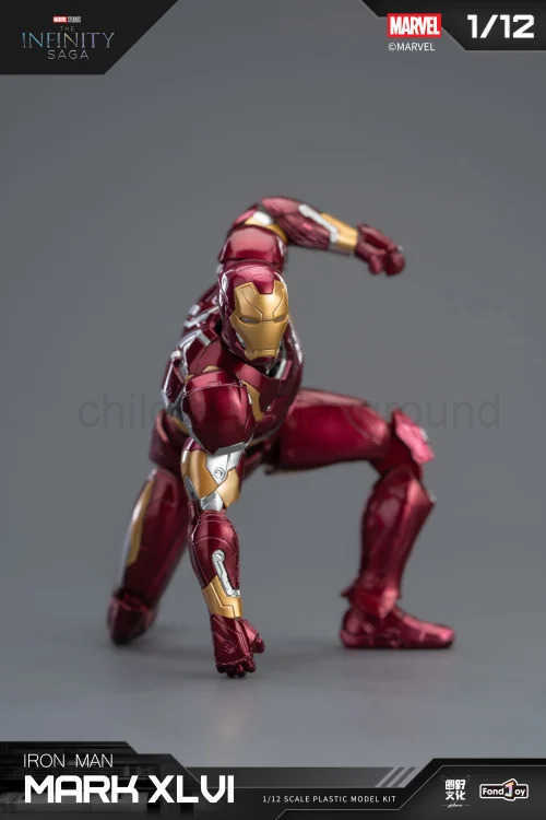 Disney NEW Fondjoy Iron Man MK46 Model Kit 1/12 Infinity Saga Ironman Mark 46 Assembly ABS Joint Movable Kid Toy Customized Gift W250710