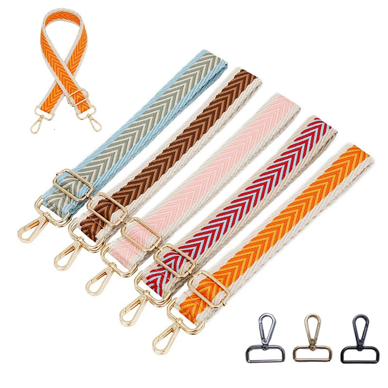 Spring Summer Colorful Wide Shoulder Bag Strap Ladies Bag Accessories Adjustable Single Crossbody Bag Straps Handbag Strap Belt 250630