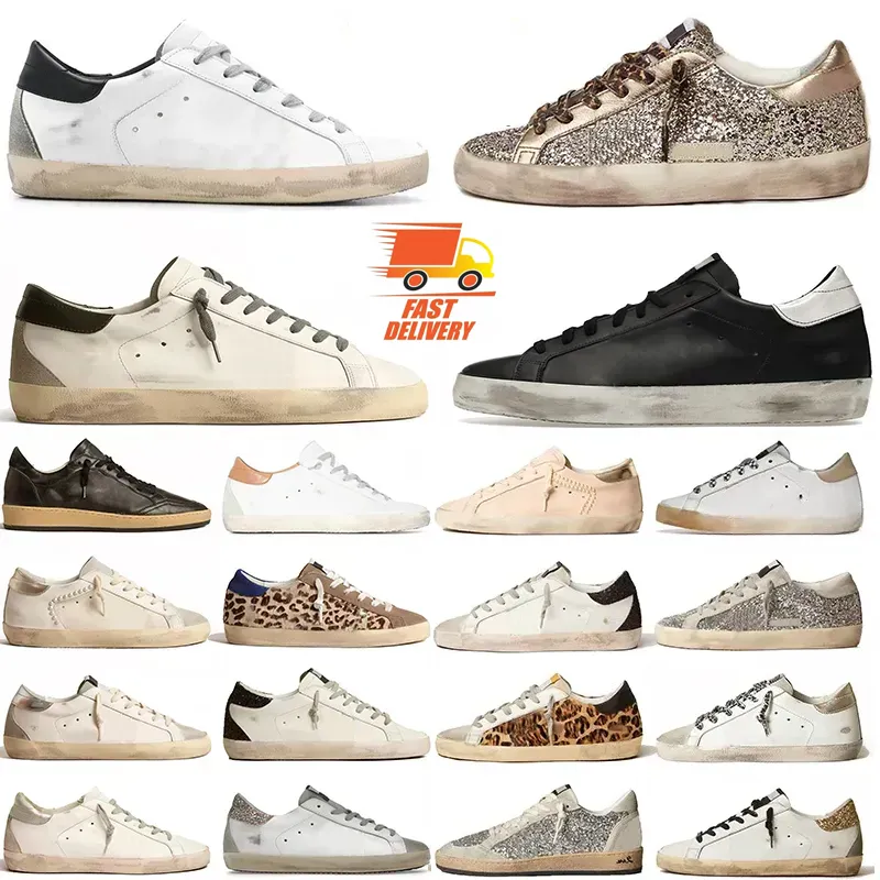 Designer Sneakers Running Shoes Leather Shoes Loafers Vintage Ball Old Dirty Shoe Star Women Men Black White Star Trainers Plate-Forme Des Chaussures