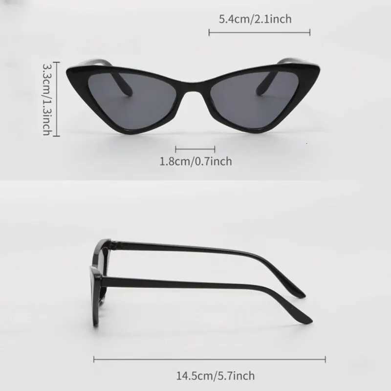 3 Pairs Per Set Small Cat Eye Sunglasses Cute Skinny Cat Eye Eyewear Retro Vintage Narrow Cateye Sunglasses Set W250710