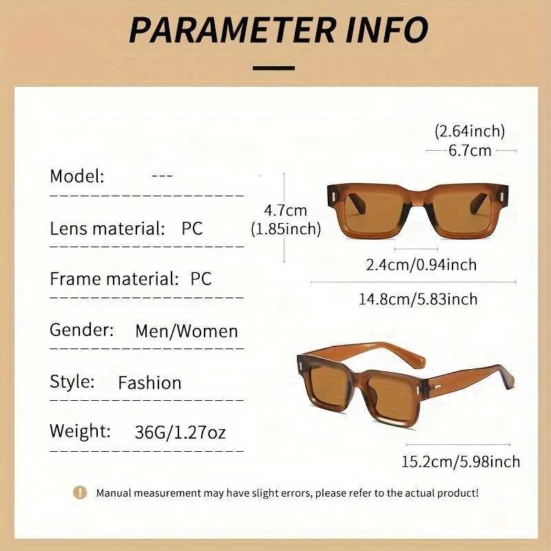 Luxurious Rectang Sunglasses Wen Men Fashion Brand Designer Casual Sunglasses Plastic Outdoor Eyewear W250710