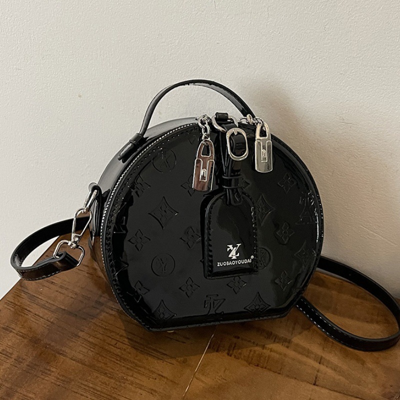 Free shipping designer Fashion Small Round Bag Printed Bag 2025 New Handbag Small Bag High-End Light Luxury Crossbody Bag Trendy Small Backpack