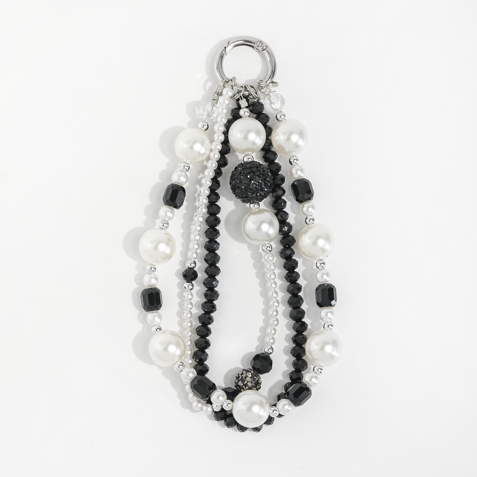 New Handsome and Fashionable Transparent Bead Phone Chain customized mobile phone chain