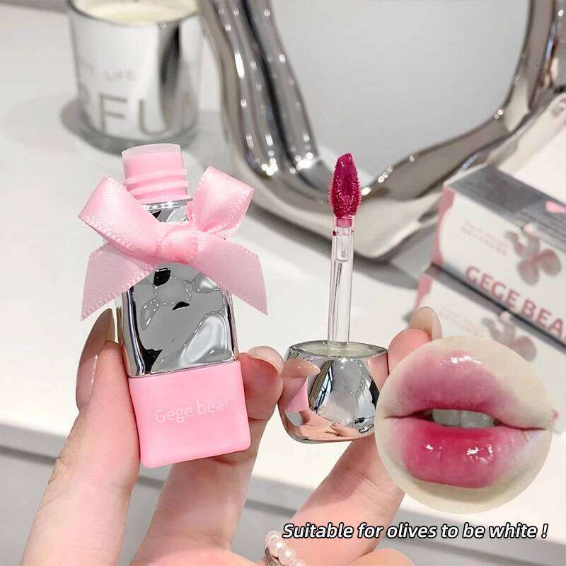 Gegebear Water Gloss Lip Glaze Mirror-like Makeup Not Easy to Stain Cup Valentine's Day Lipstick Set X250710