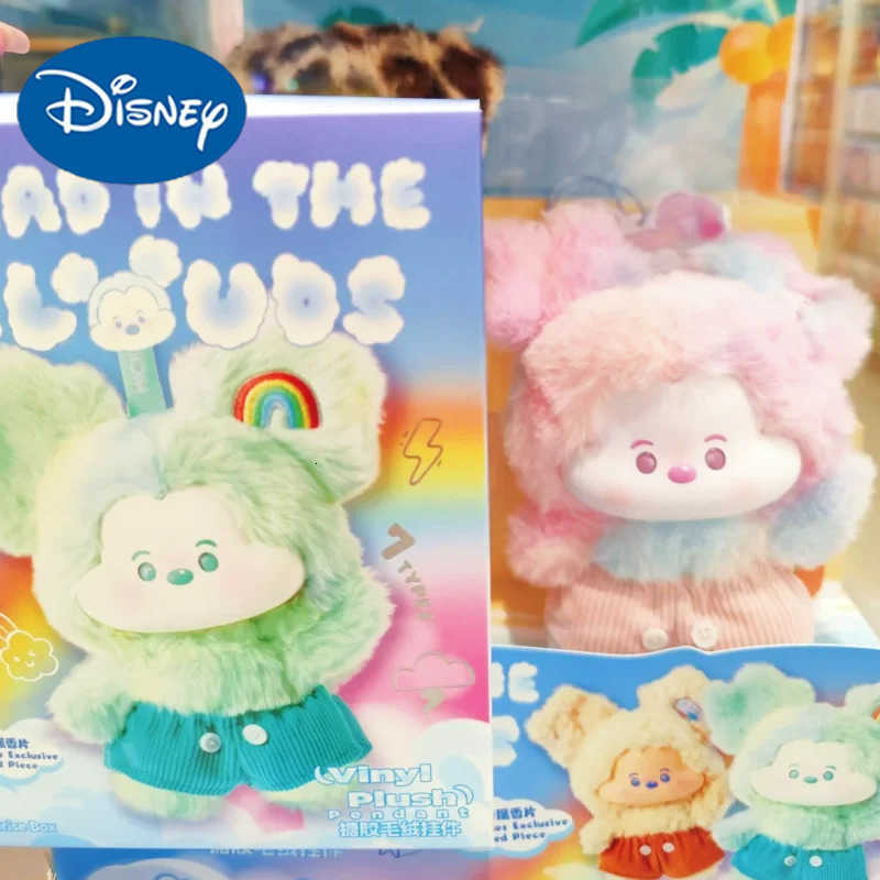 Disney Genuine Mickey Head In The Clouds Series Blind Box Vinyl Face Bag Pendant Dolls Collectible Decor Mystery Box Trendy Toys Gift W20250710
