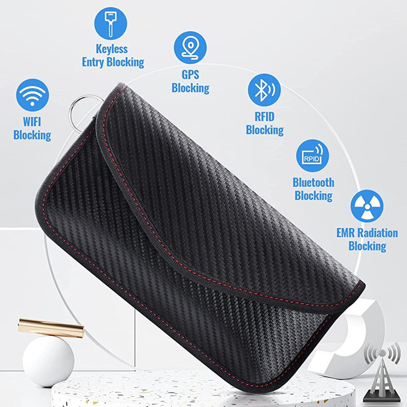 car new design antitheft rfid signal blocking bag for metal detector protection