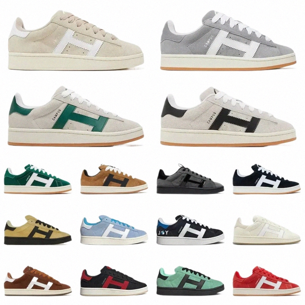 designer campus 00s suede Grey Gum for men women shoes sneakers Dust Cargo Clear Pink Fusion Wonder White Black Dark Green mens trainer top quality d0h3#