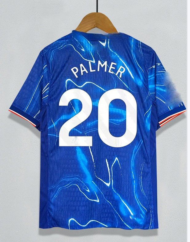 2025/26 Season Palmer 20 Enzo 8 Home and Away Adult Short Sleeve 7 Sterling 18 Nkunku 10 Mudrick Children's Sports Match Casual Soccer Jerseys