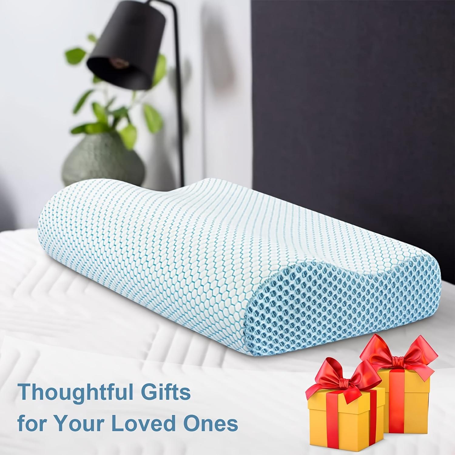 Slow rebound memory cotton ergonomic pillow hotel pillow core neck pillow for the elderly cervical pillow. Side sleeping memory pillow.