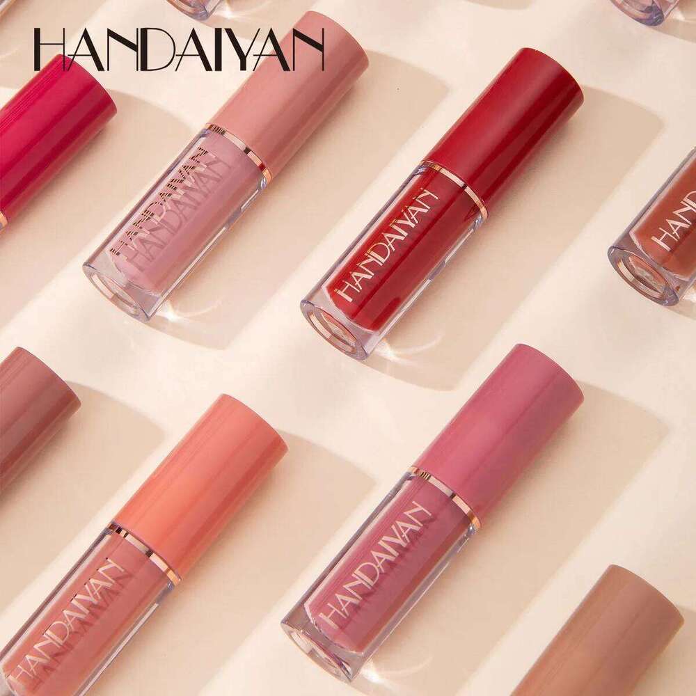 12 Color Matte Liquid Lipstick Kit Non Stick Cup Waterproof Lip Gloss Long Lasting Korean Cosmetics Makeup For Women X250710