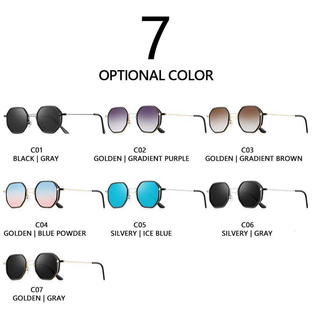 CRIXALIS Steampunk Polygon Sunglasses Men Women Small Decorative Goggles Sunglasses Retro Designer Gradient S UV400 W250709