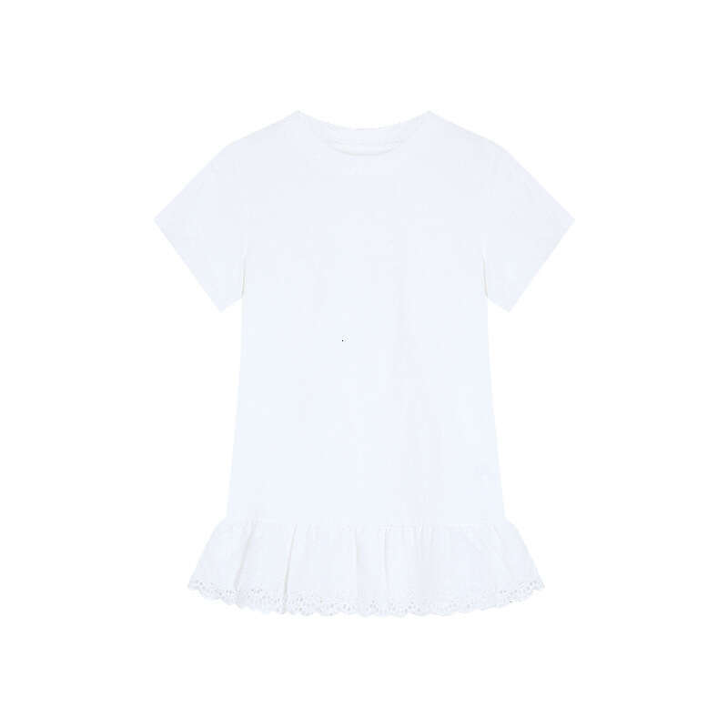 Gentle Sweet Girl Style Design Lace Patchwork Short Sleeve T-Shirt For Women Summer Slim Fit Student Top Trendy B5