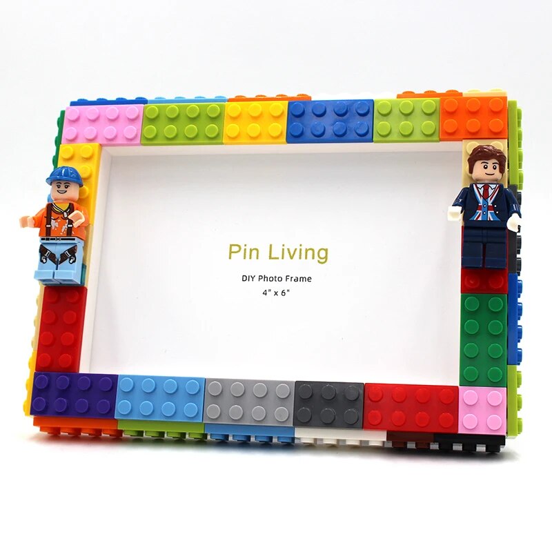 DIY Clourful Building Blocks Photo Frame For Home Decoration Creative Family Activity& Educational Gift H260306
