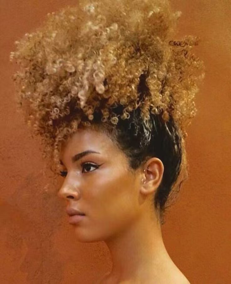 Yellow blonde puff kinky curly human hair pony tail hair piece puff afro bun drawstring clip in raw virgin brazilian african american extension ponyta