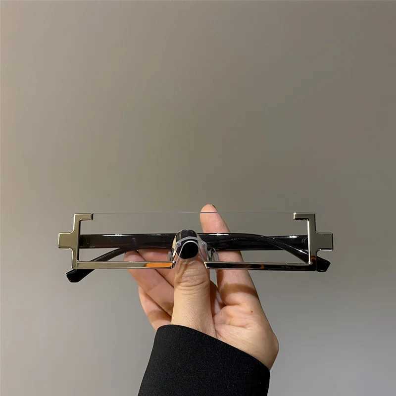 New Joi Body Rectang Sunglasses Wen Metal Fe Fashion Sunglasses Mens Hip-hop Personality Eyewear UV400 Sunglasses W250709