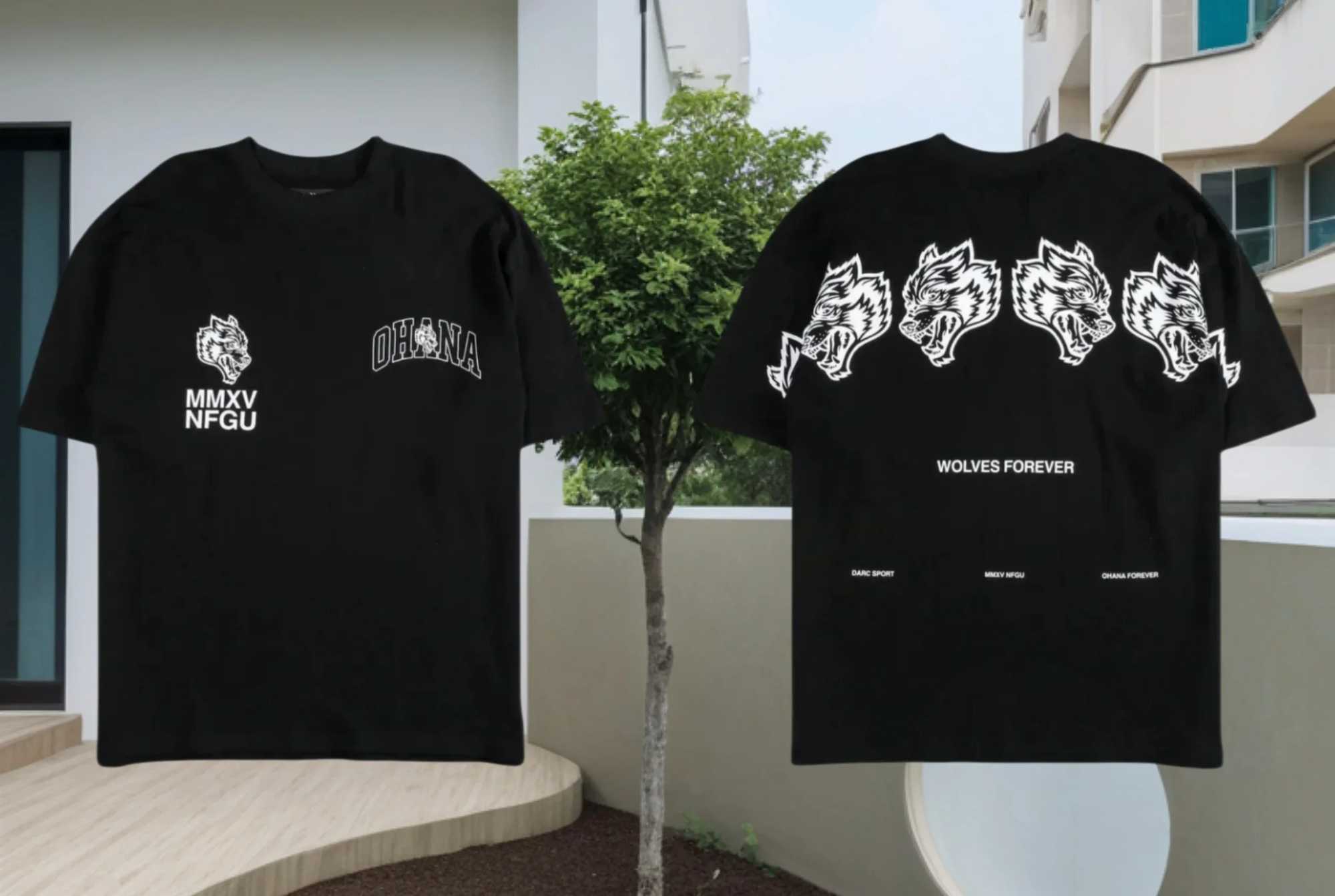 Wolves Gym T Shirts Oversized Workout Men Women Clothing Graphic DTG Print Casual Cotton Tops H250709