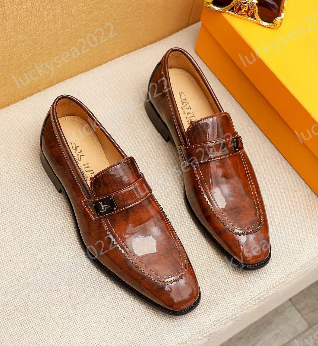 Size 7 To 12 Classic Mens Penny Loafers Genuine Cow Leather Dress Shoes Brown Handmade Slip on Italian Style Office Formal Shoes