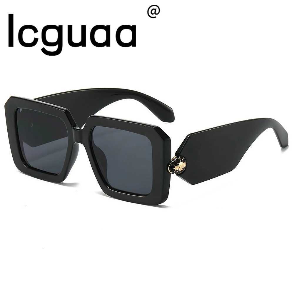 Oversized Square Sunglasses Women Vintage Snake Metal Design Sunglasses UV400 Men Luxury Brand Ma Fa W250709