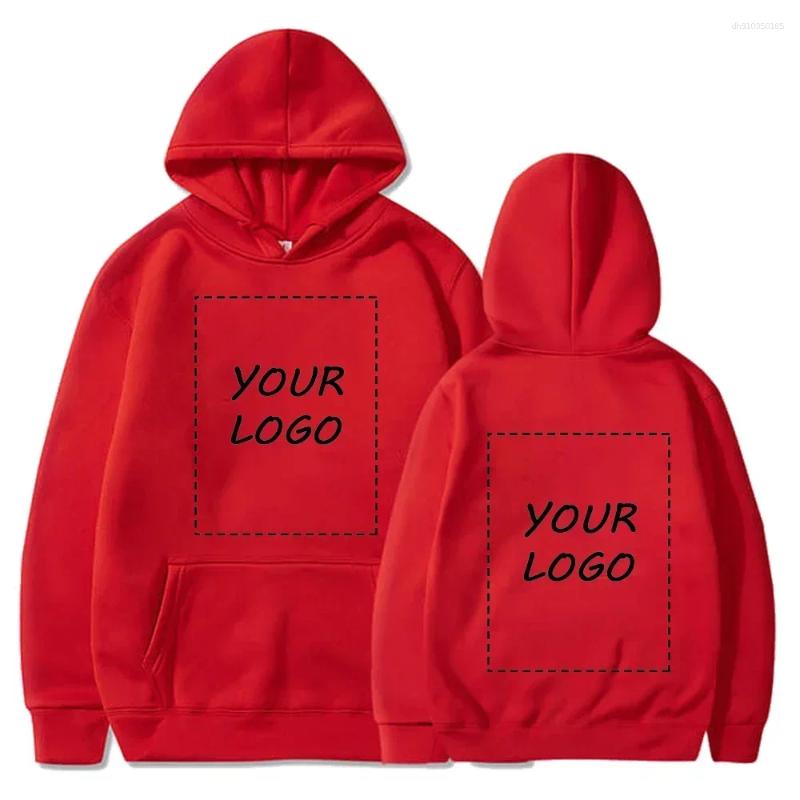 Men's Hoodies Custom Design Your Logo Hooded Clothes Street Harajuku Jacket Sweater