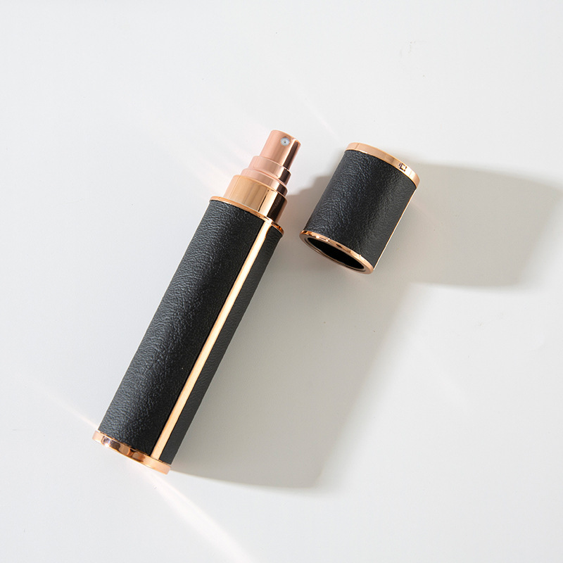 12ML Leather Perfume Portable Sample Oral Press Dispensing Empty Liquid Spray Bottle