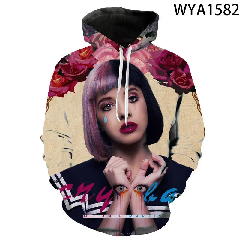 2024 Fashion Singer Melanie Martinez 3D Printed Hoodies Men Women Trendy Sweatshirt Pullover Casual Streetwear Plus Size Coat