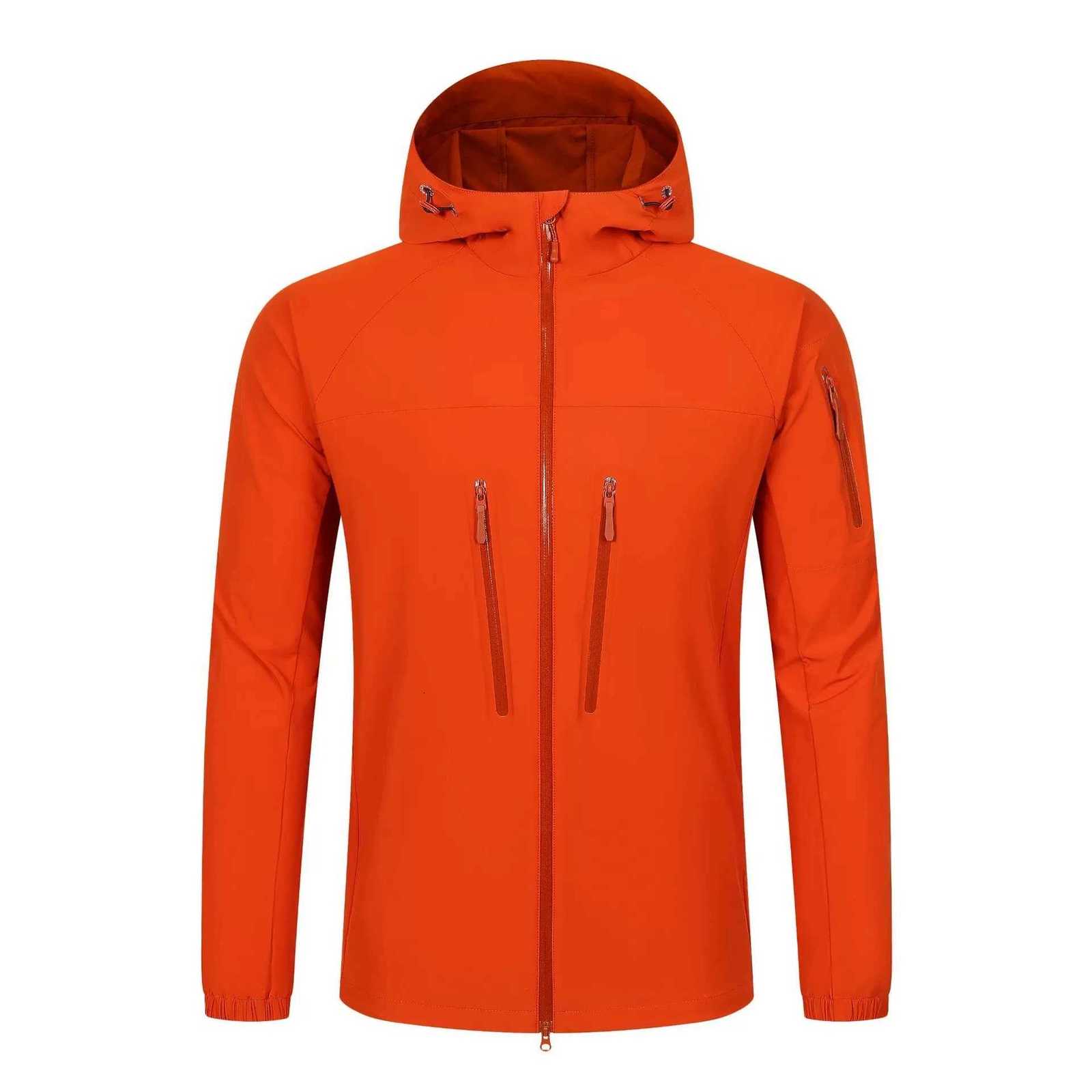 Summer Ice Silk Windbreaker Trendy Outdoor Mountaineering Travel Windproof Waterproof Hooded Jacket UV Slim Fit Versatile Coat W250711