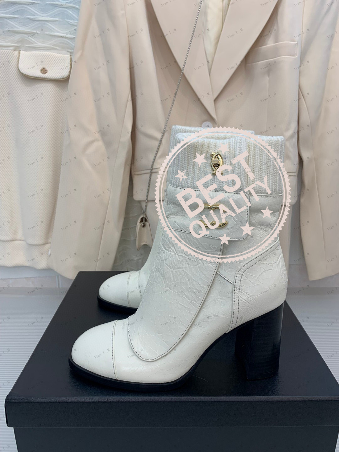 High Quality Shoes For Women Genuine Leather Boots High Heels Ankle Boots Belt Buckle Autumn Designer suede Shoes Slip On boots Mujer